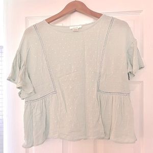 3/$10 sale Mint Green Flowy Blouse NWOT